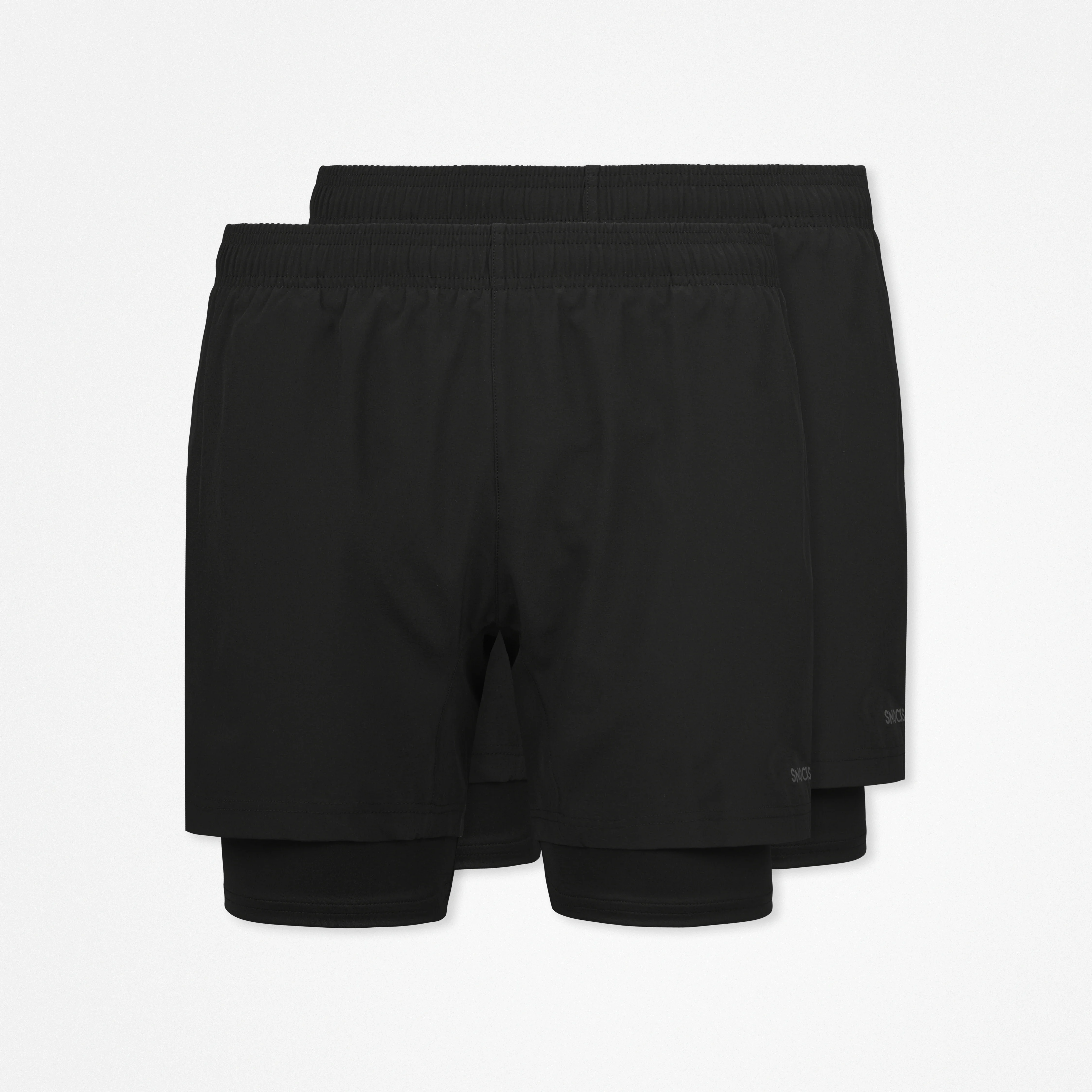 2 in 1 Shorts Herren | Schwarz - Image 11
