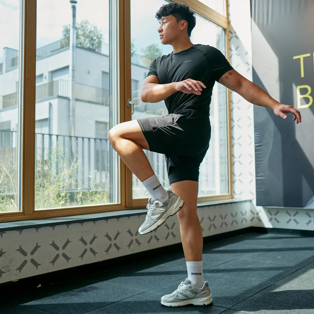2 in 1 Shorts Herren | Dunkelgrau - Image 5