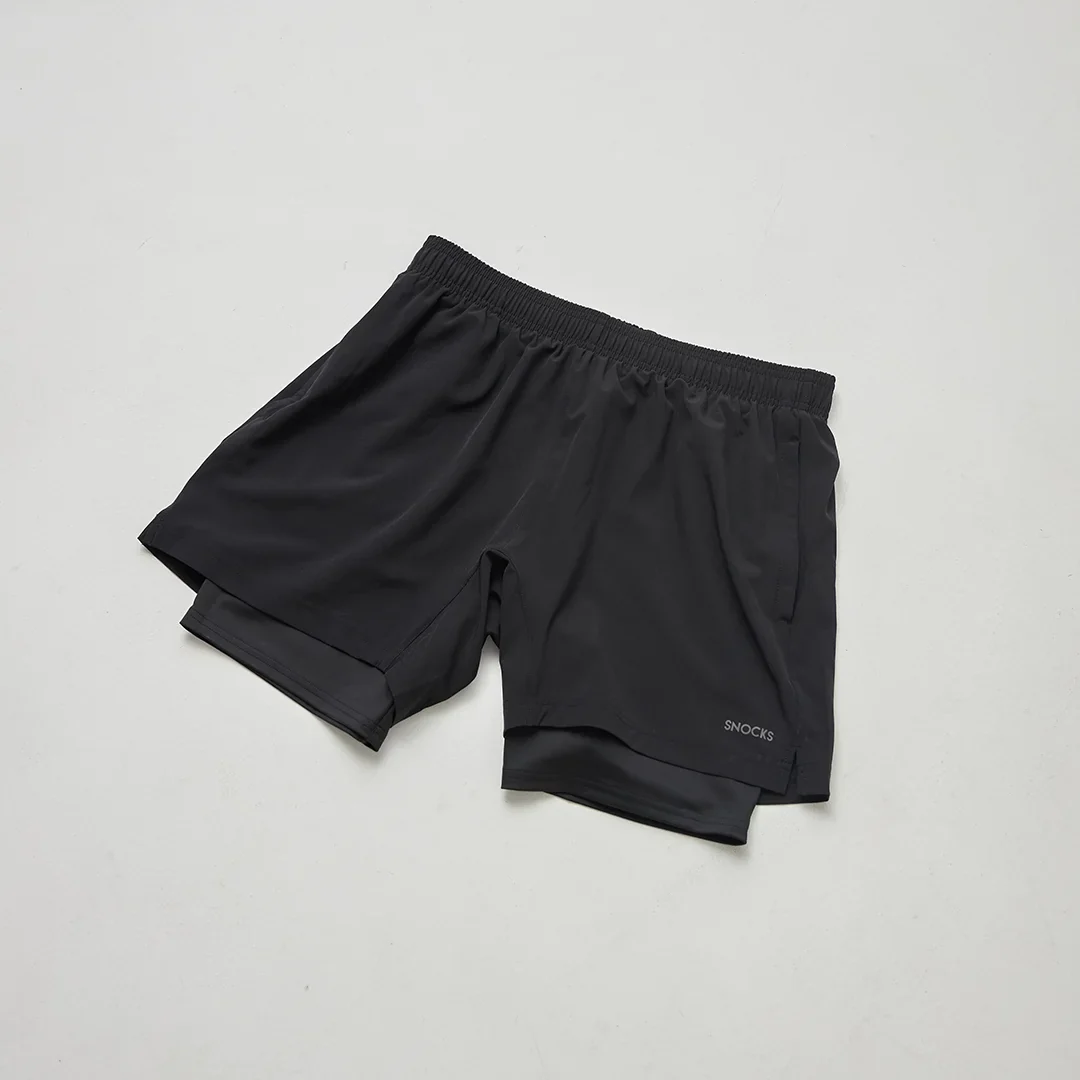 2 in 1 Shorts Herren | Dunkelgrau - Image 7