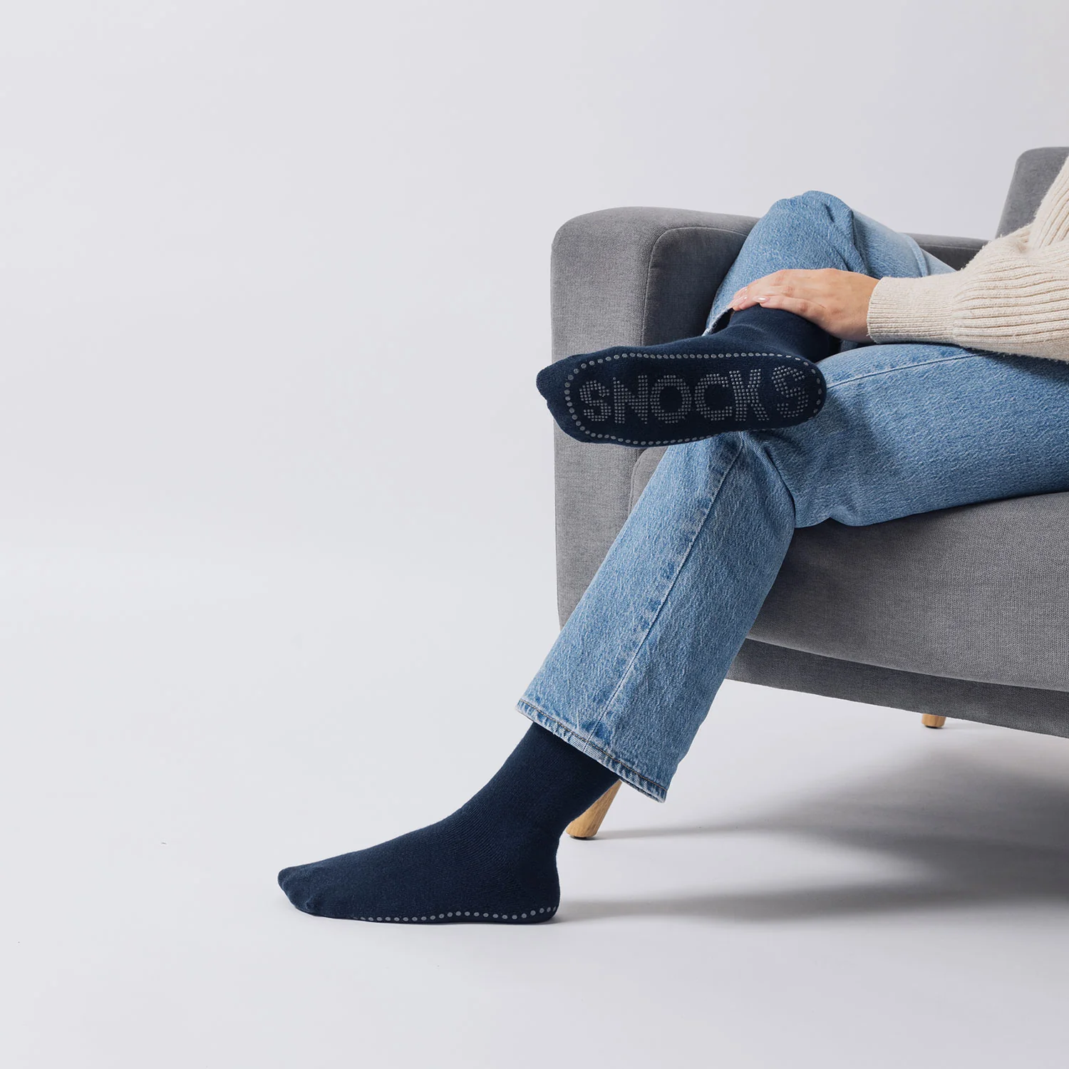 Anti-Rutsch Socken | Blau (SNOCKS) - Image 4