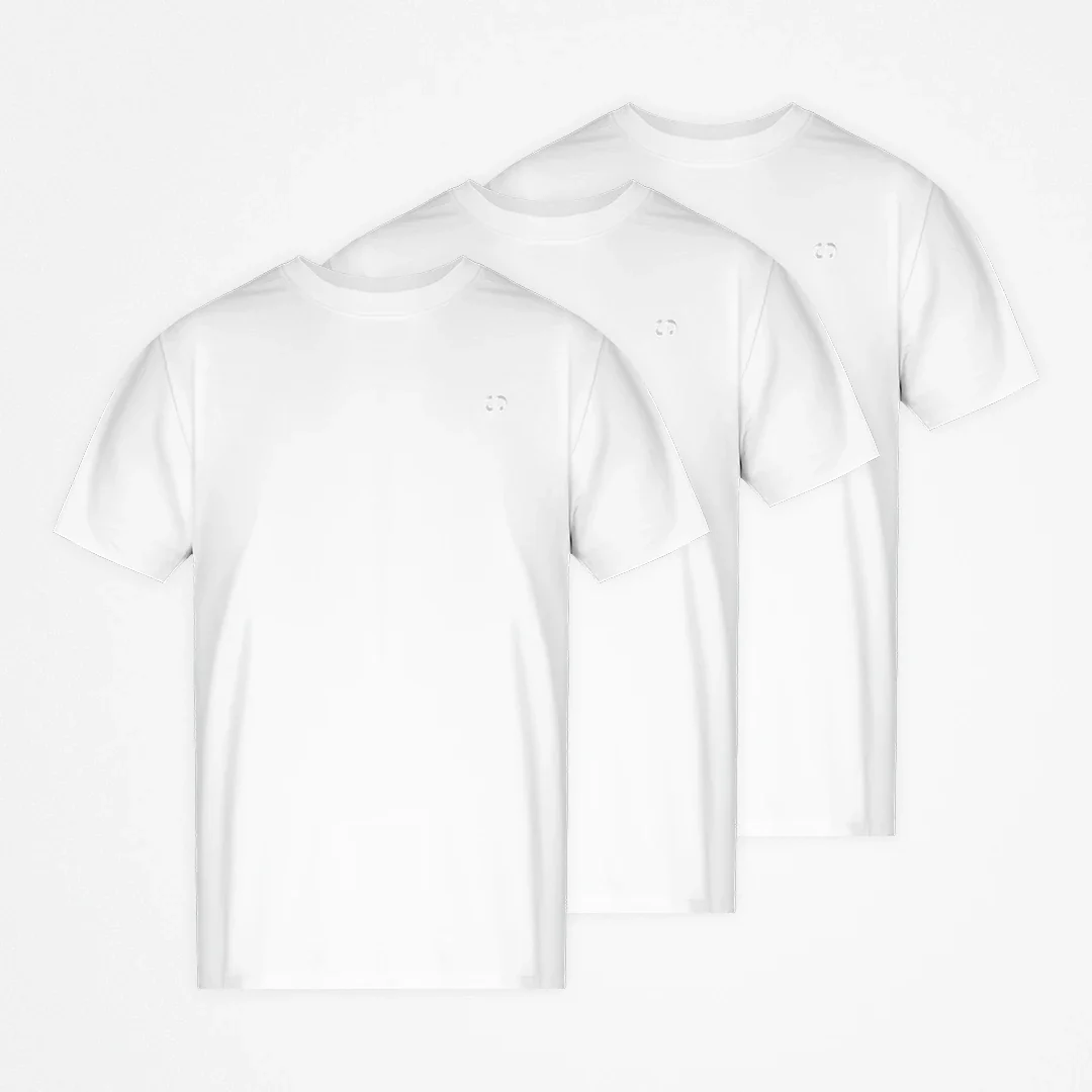 Basic T-Shirt Herren | Weiß - Image 10