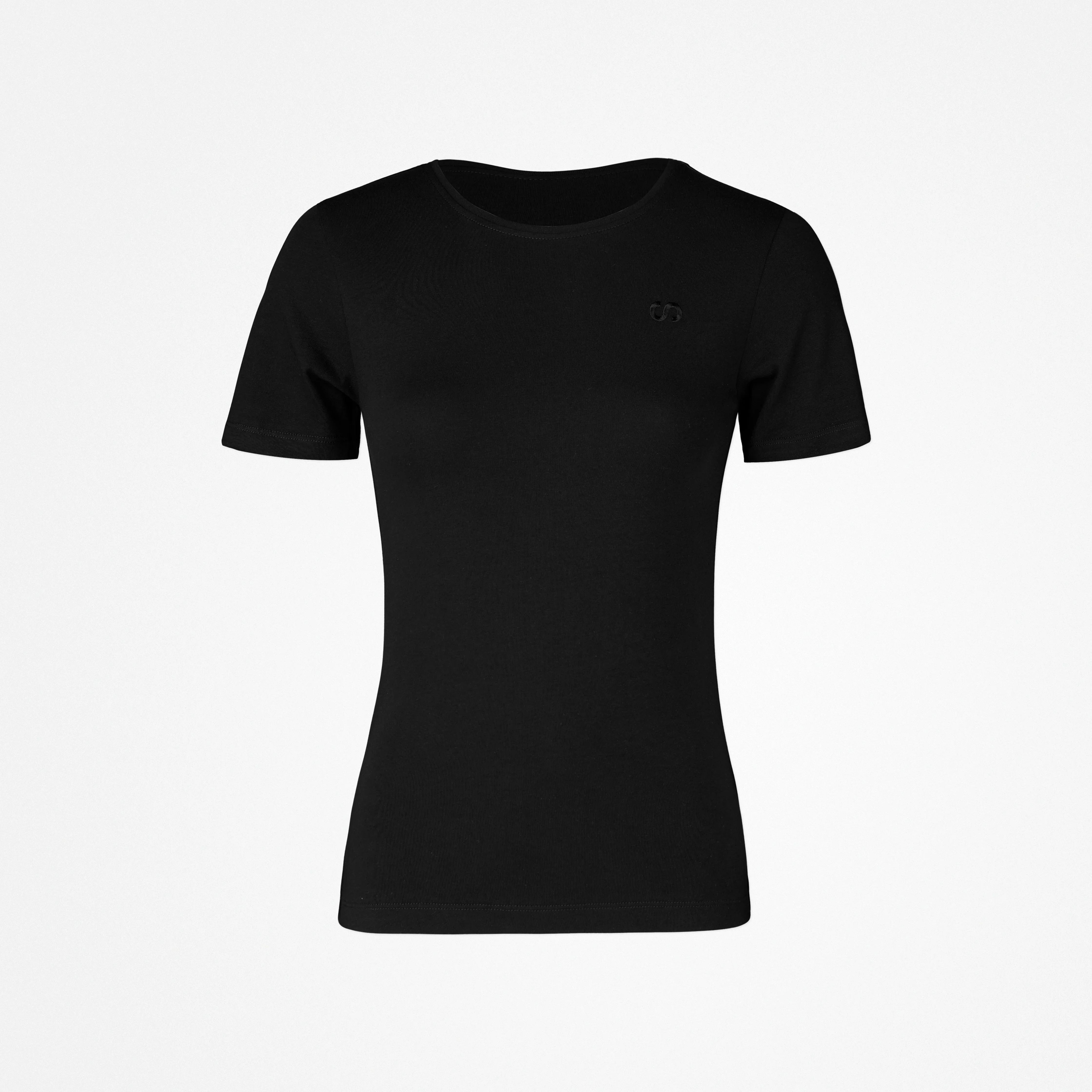 Basic T-Shirt Damen | Schwarz - Image 5