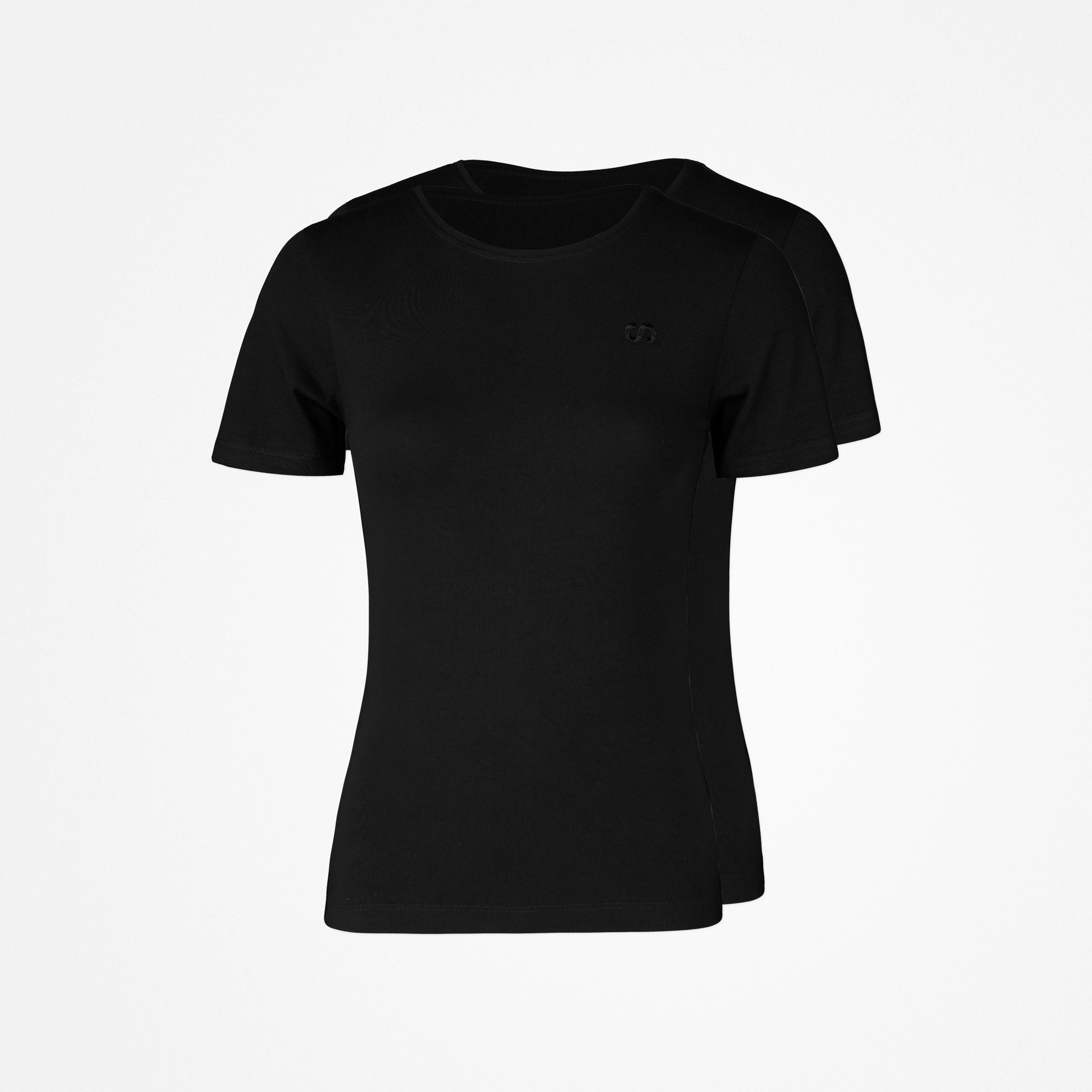 Basic T-Shirt Damen | Schwarz - Image 6