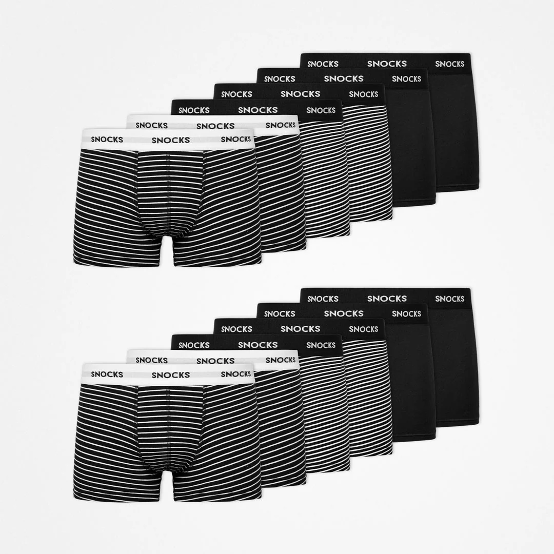 Boxershorts mit Streifen | Schwarze Streifen - Image 8