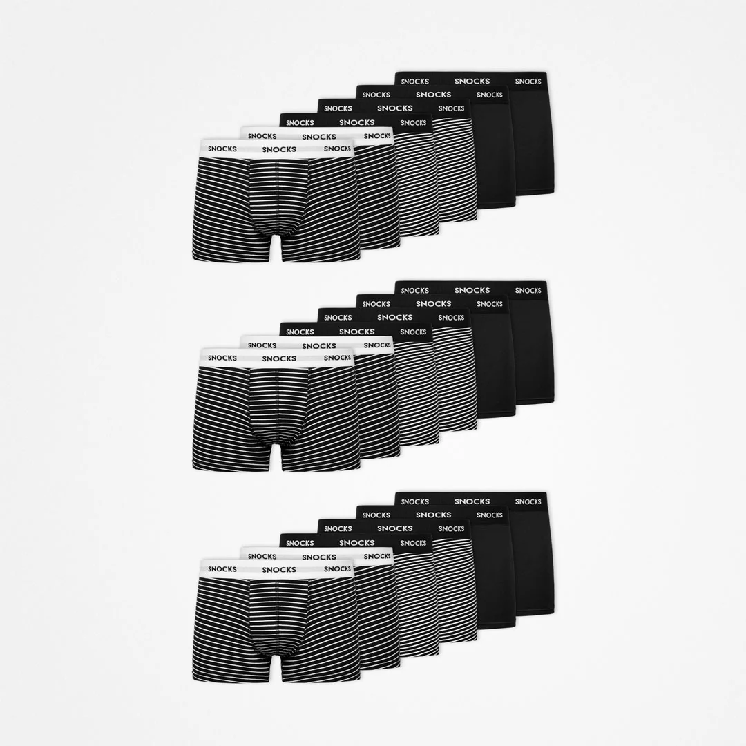 Boxershorts mit Streifen | Schwarze Streifen - Image 9