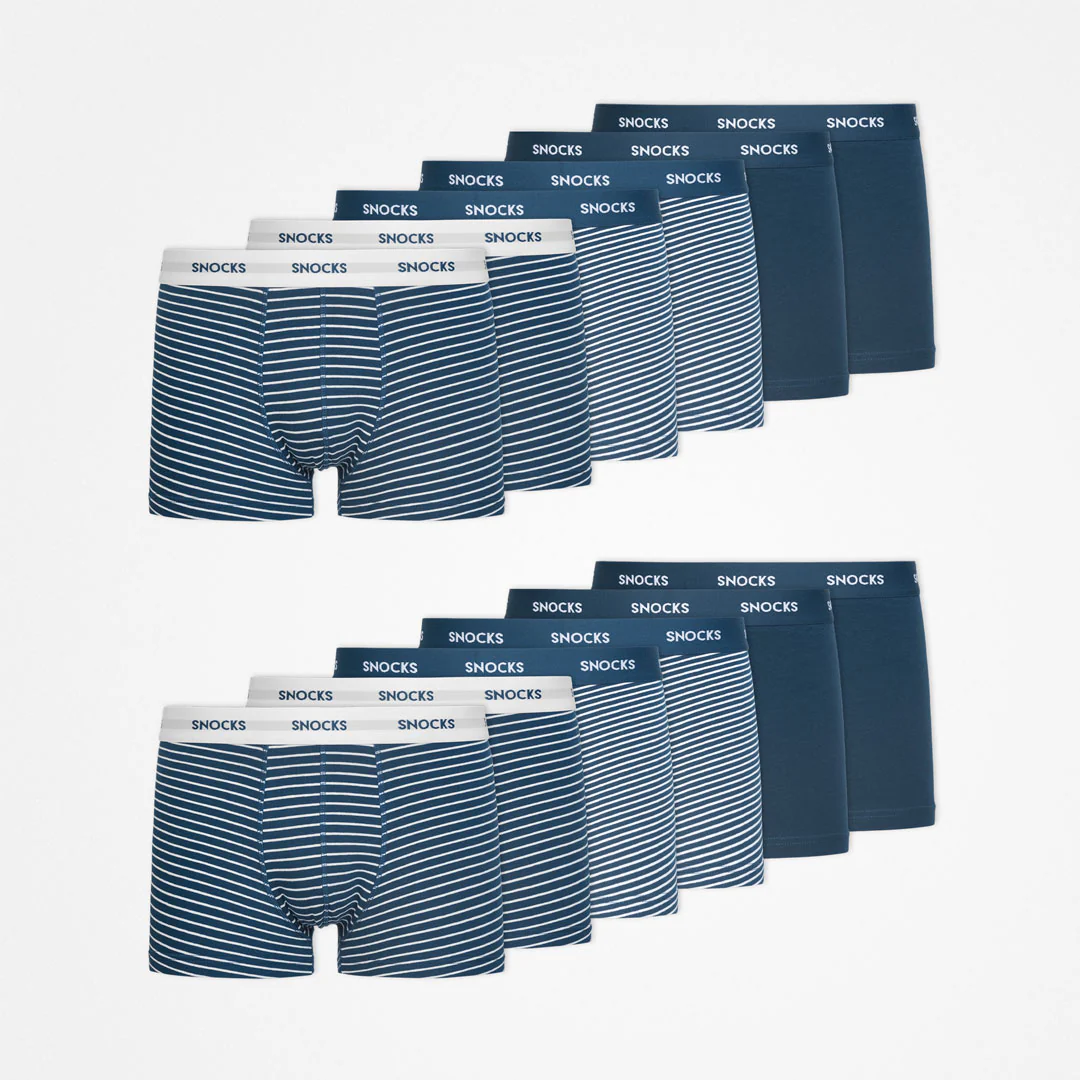 Boxershorts mit Streifen | Blaue Streifen - Image 8