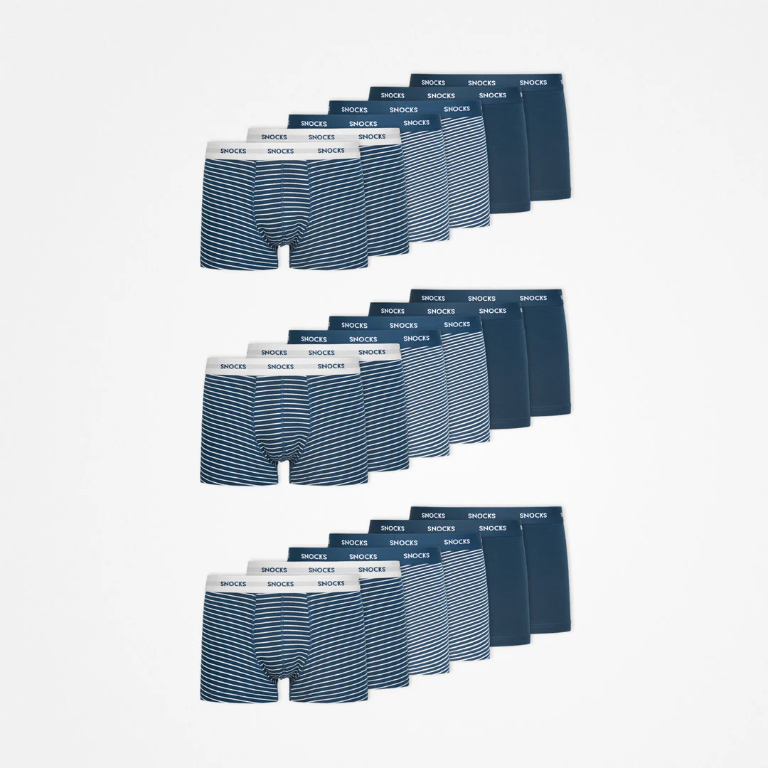 Boxershorts mit Streifen | Blaue Streifen - Image 9