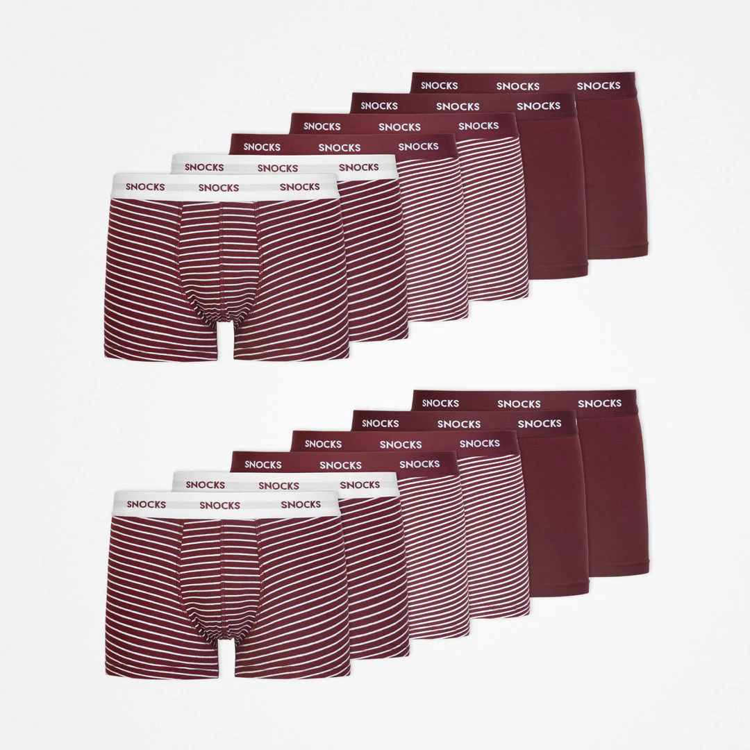 Boxershorts mit Streifen | Rote Streifen - Image 8