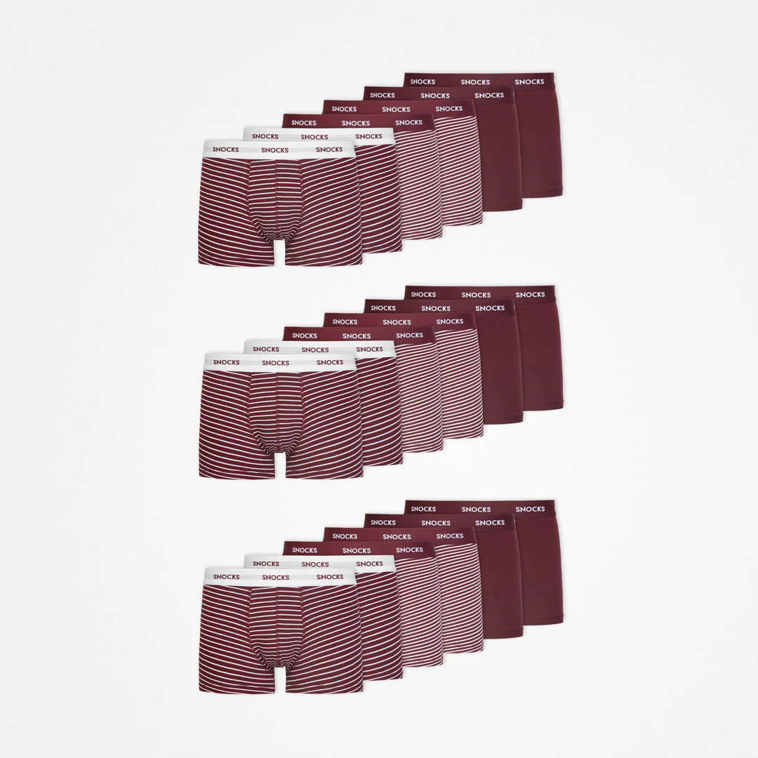 Boxershorts mit Streifen | Rote Streifen - Image 9