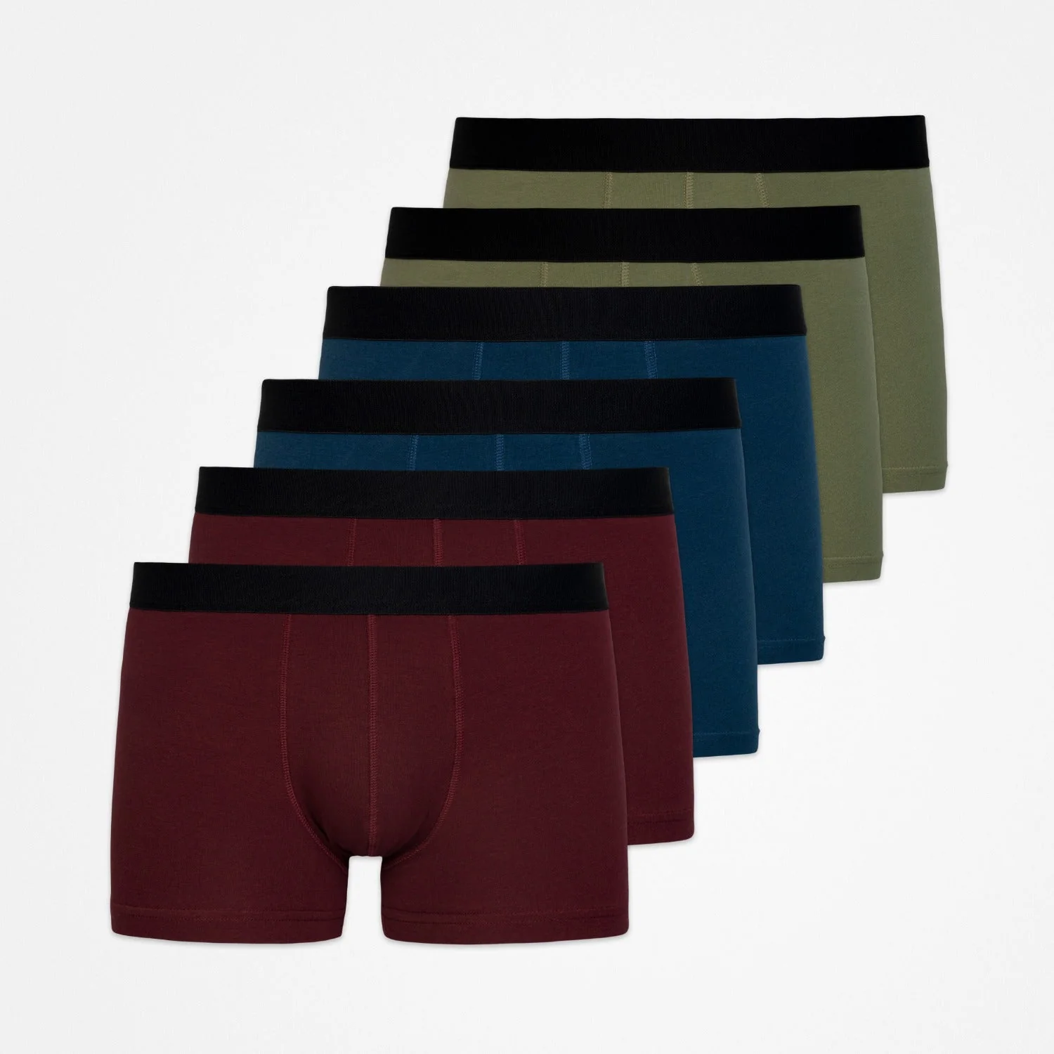 Boxershorts ohne Logo | Mix (Rot/Olive/Blau) - Image 10