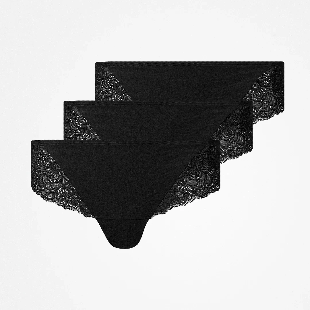 Brazilian Slips mit Spitze lace romance | Schwarz - Image 8