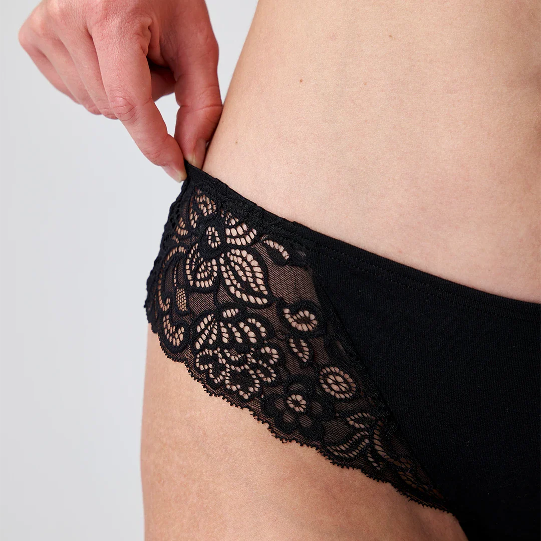 Brazilian Slips mit Spitze lace romance | Mix (Mauve/Weinrot/Schwarz) - Image 5