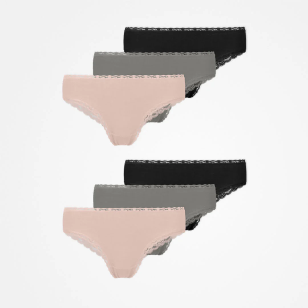 Brazilian Slips mit Spitze | Mix (Apricot/Grün/Schwarz) - Image 10