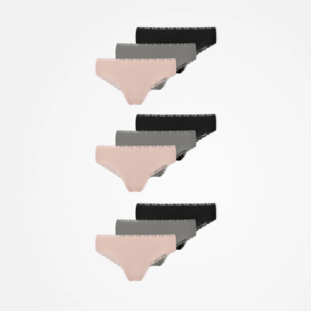 Brazilian Slips mit Spitze | Mix (Apricot/Grün/Schwarz) - Image 11