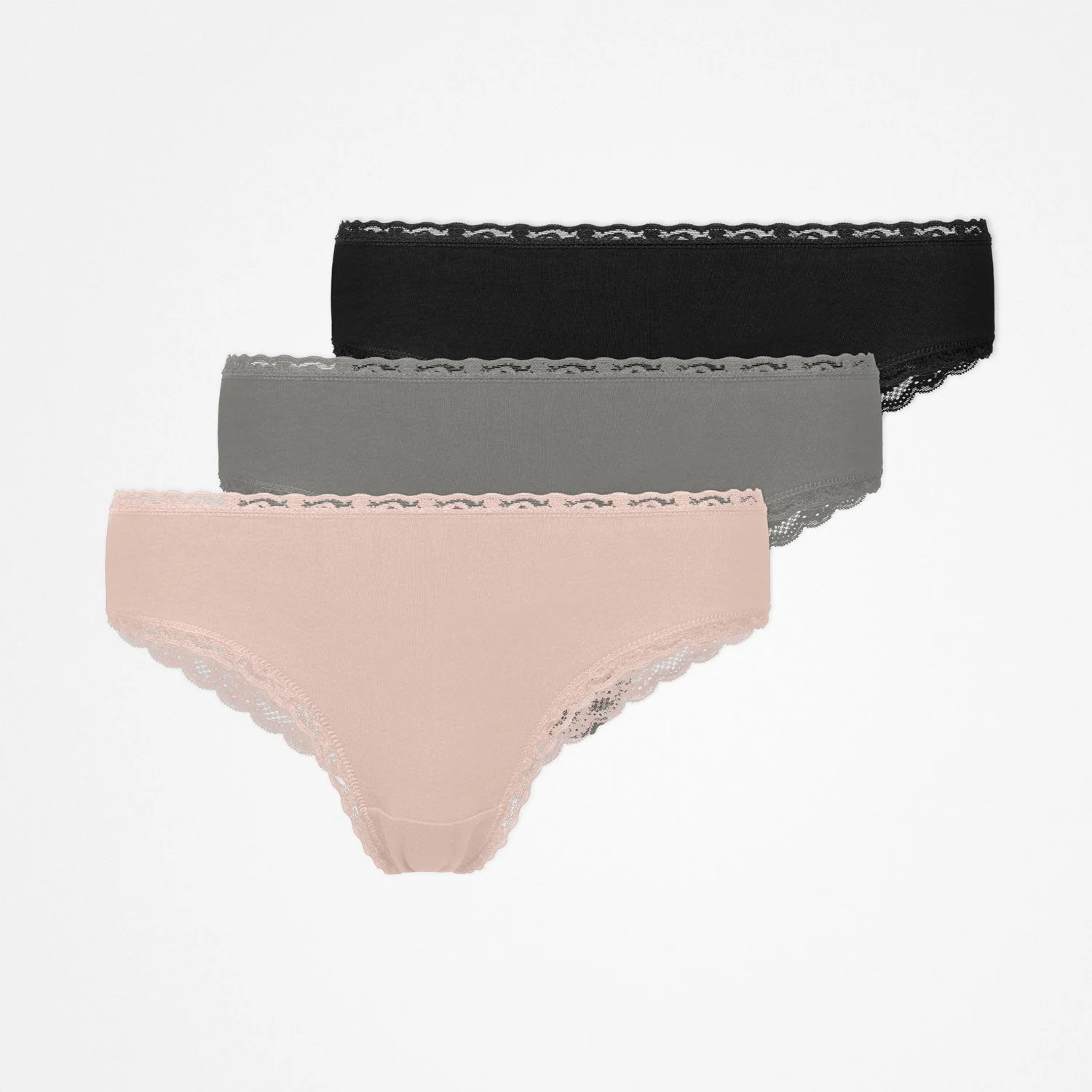 Brazilian Slips mit Spitze | Mix (Apricot/Grün/Schwarz) - Image 9