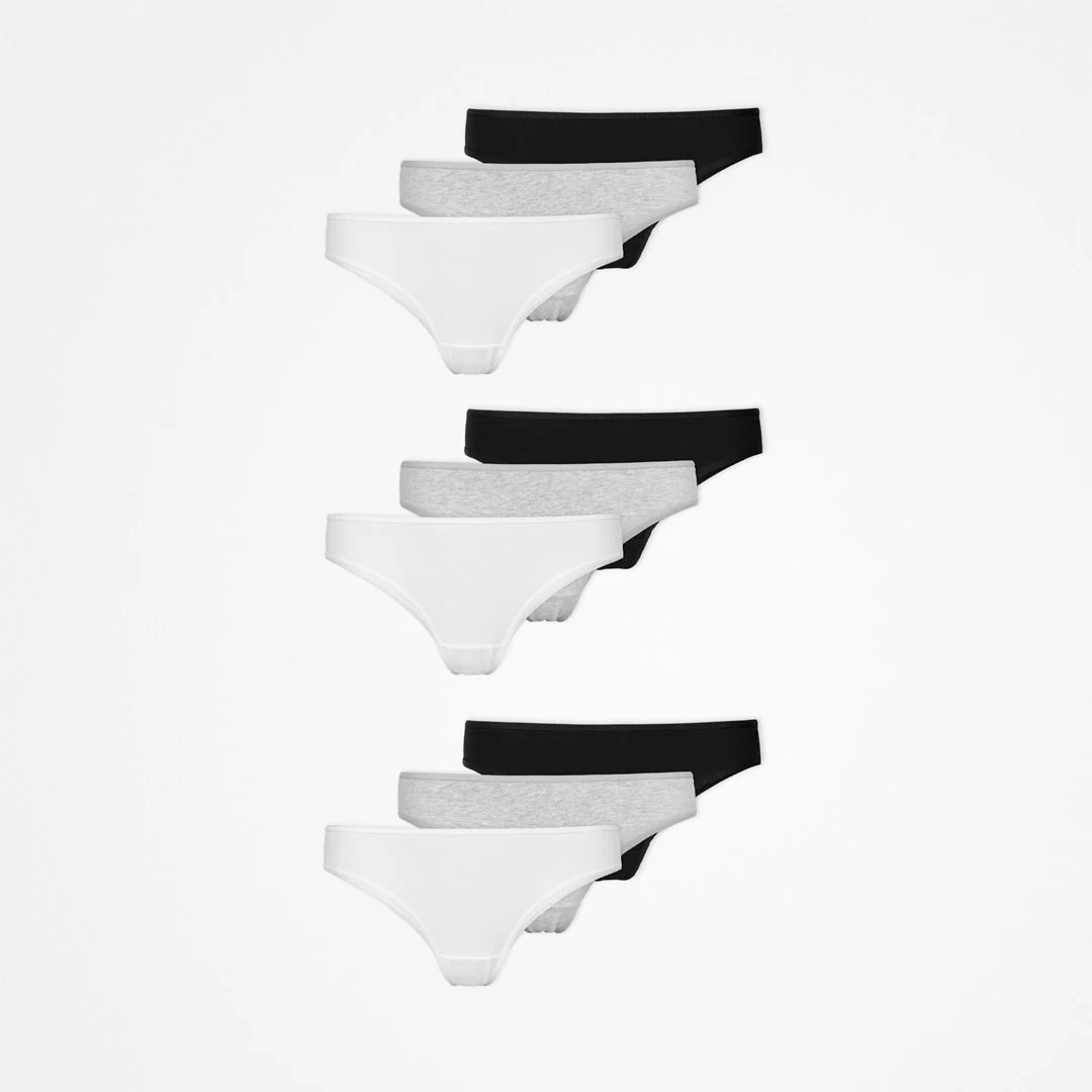 Brazilian Slips | Mix (Weiß/Hellgrau/Schwarz) - Image 10