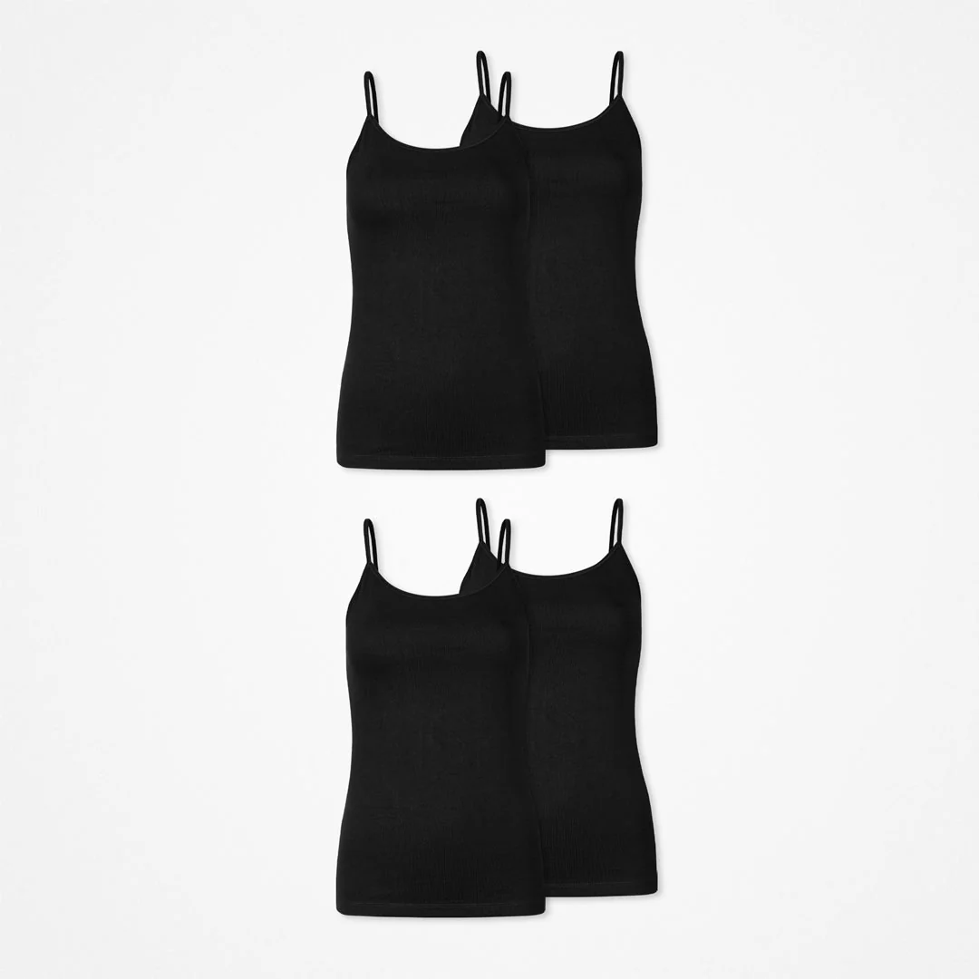 Damen Spaghetti Tops | Schwarz - Image 10