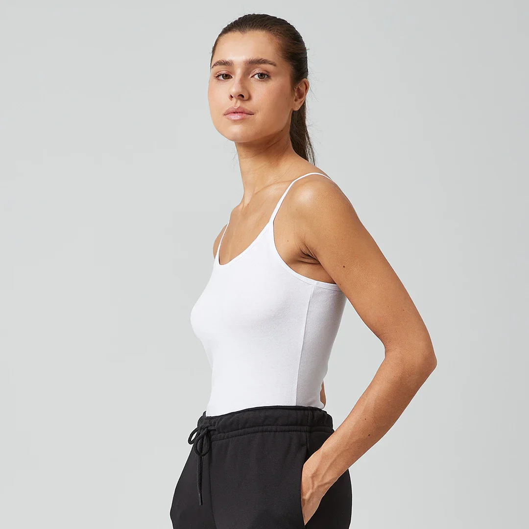 Damen Spaghetti Tops | Schwarz - Image 4