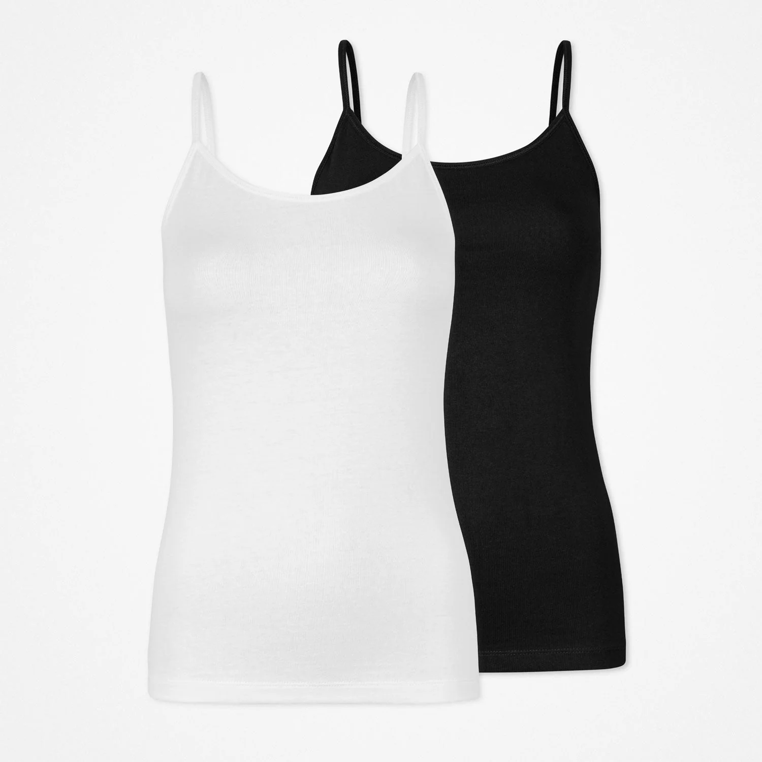 Damen Spaghetti Tops | Schwarz-Weiß - Image 9