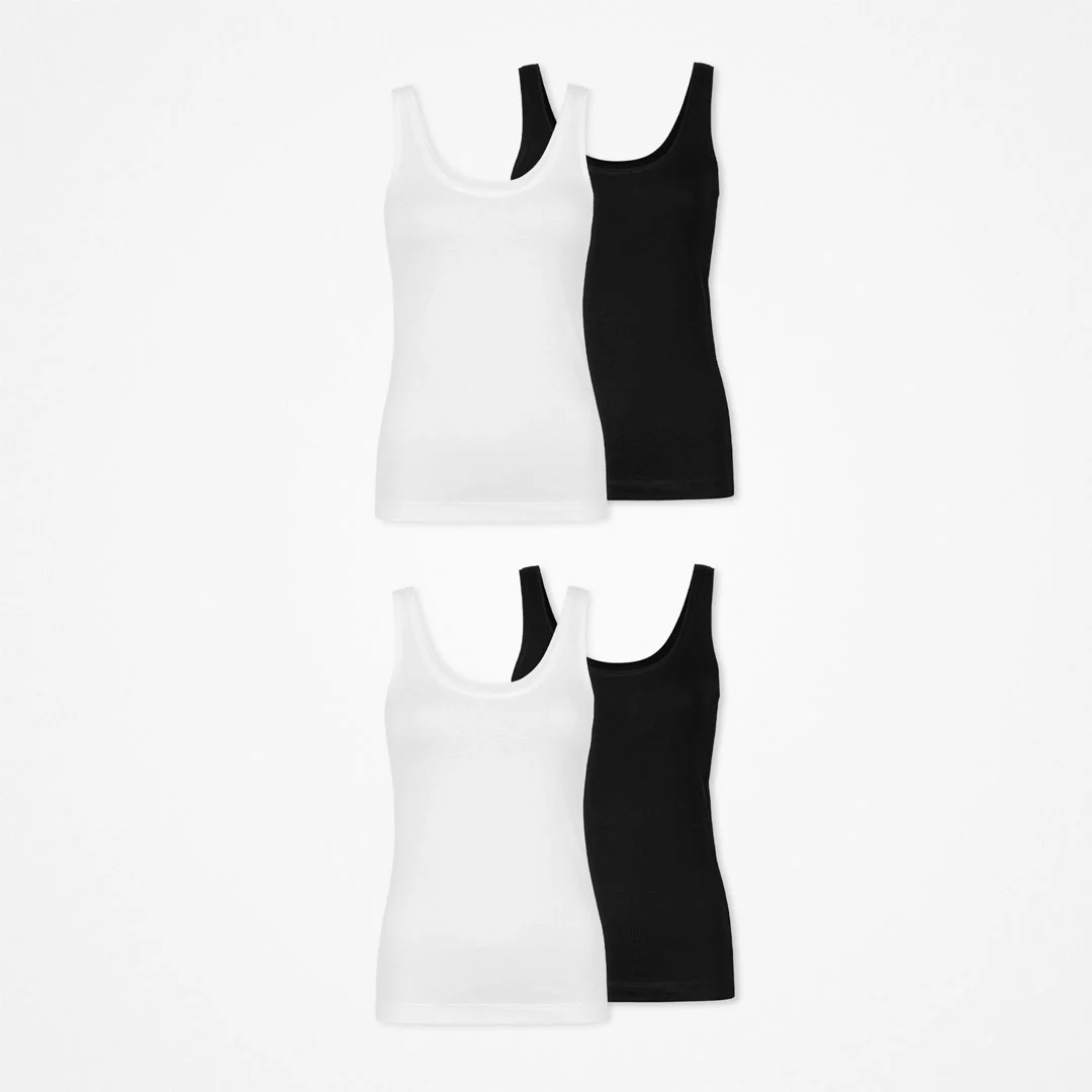 Damen Tank Tops | Schwarz-Weiß - Image 10