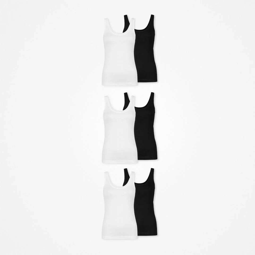 Damen Tank Tops | Schwarz-Weiß - Image 11