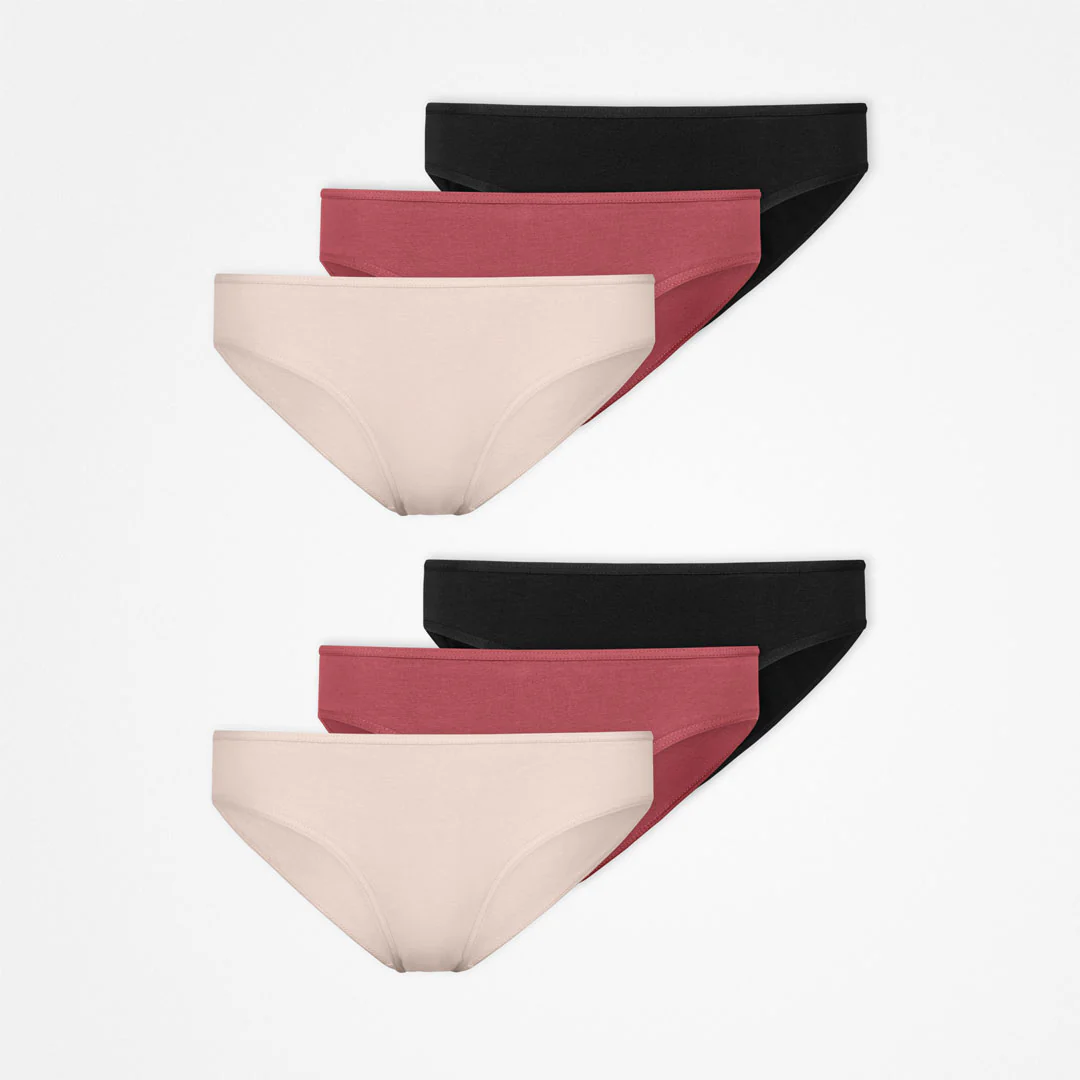 Damenslips | Mix (Apricot/Mauve/Schwarz) - Image 8