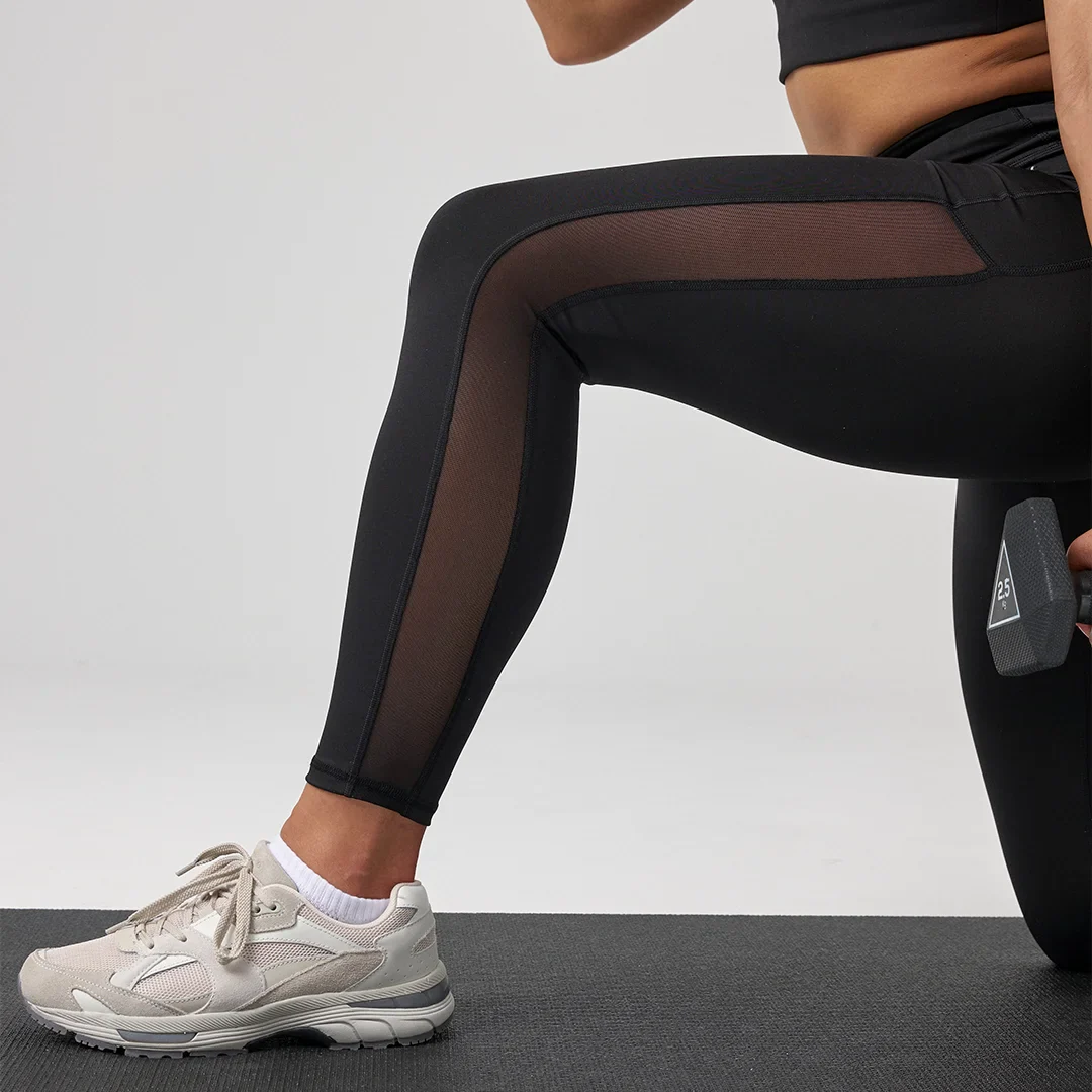 High Waist Leggings Mesh | Schwarz - Image 2