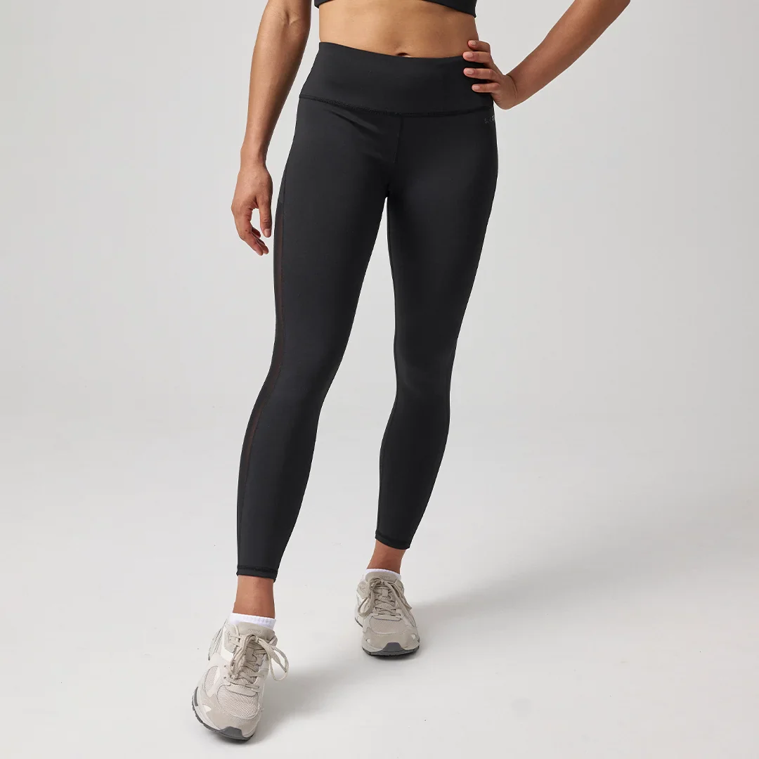 High Waist Leggings Mesh | Schwarz - Image 4