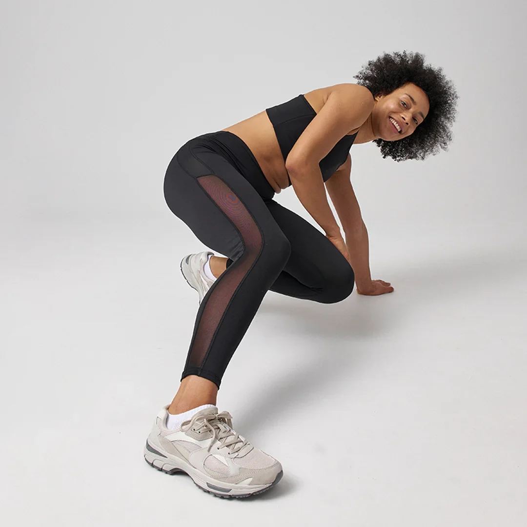 High Waist Leggings Mesh | Schwarz - Image 7
