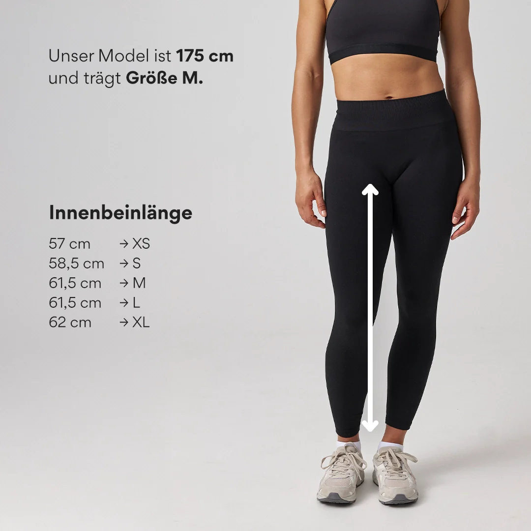 High Waist Leggings Seamless | Schwarz - Image 11