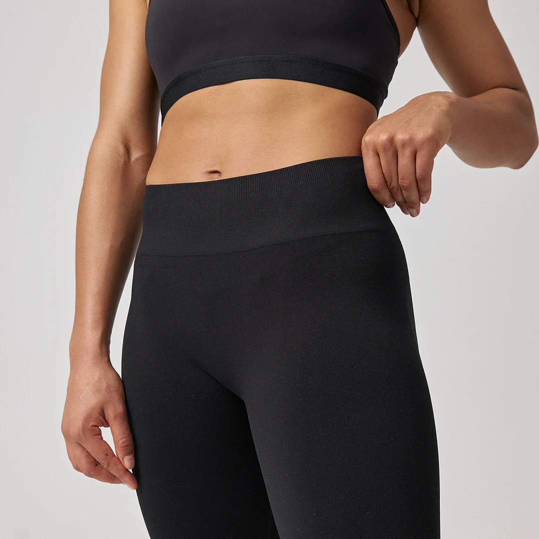 High Waist Leggings Seamless | Schwarz - Image 6