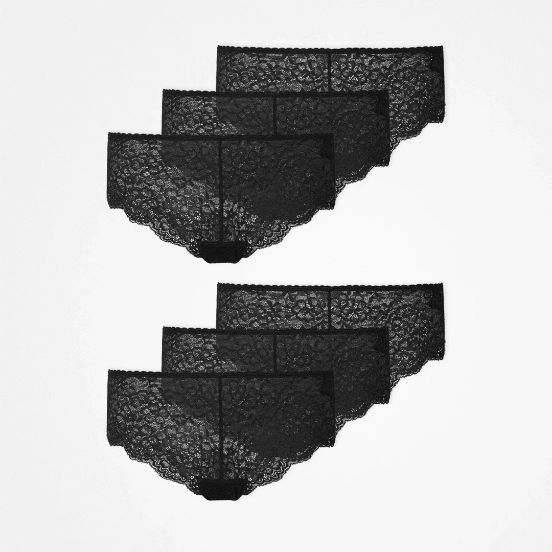 Hipster Panties aus Spitze | Schwarz - Image 12