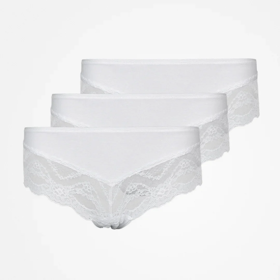 Hipster Panties mit Spitze | Weiß - Image 11