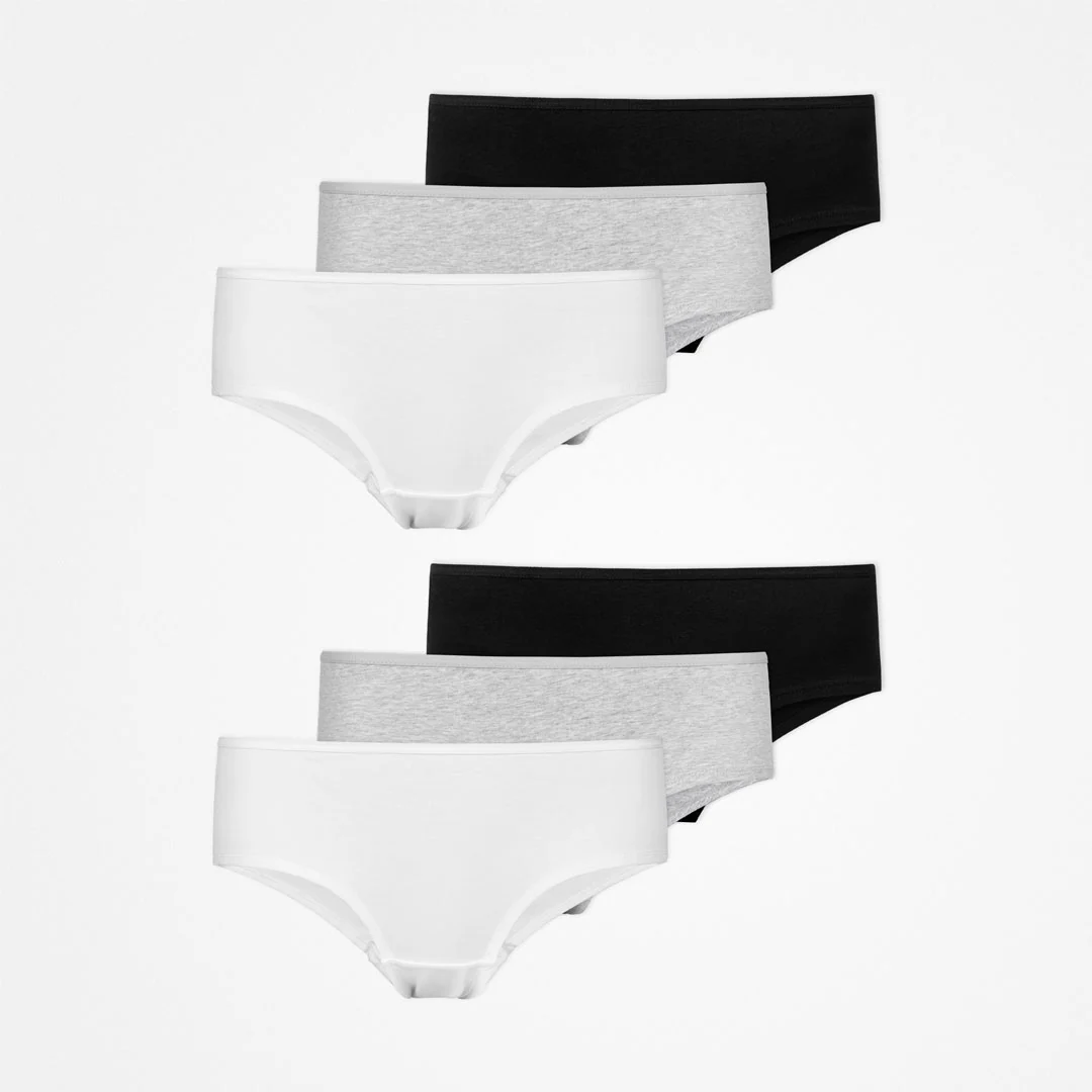 Hipster Panties | Mix (Weiß/Hellgrau/Schwarz) - Image 10