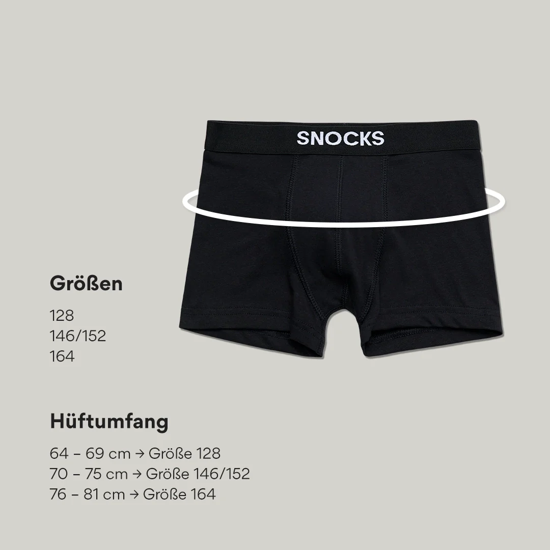 Kinder Boxershorts | Schwarz - Image 8