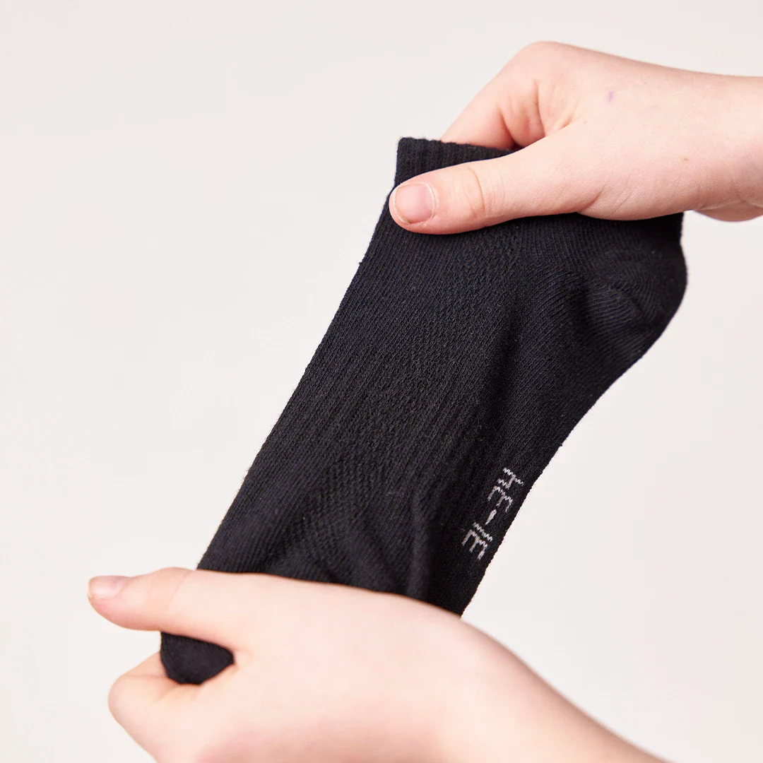 Kinder Sneaker Socken | Schwarz - Image 3