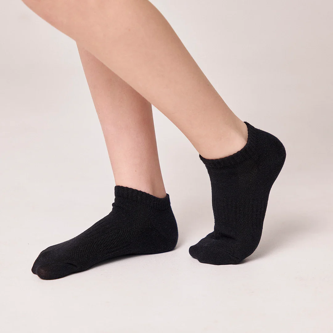 Kinder Sneaker Socken | Schwarz - Image 5