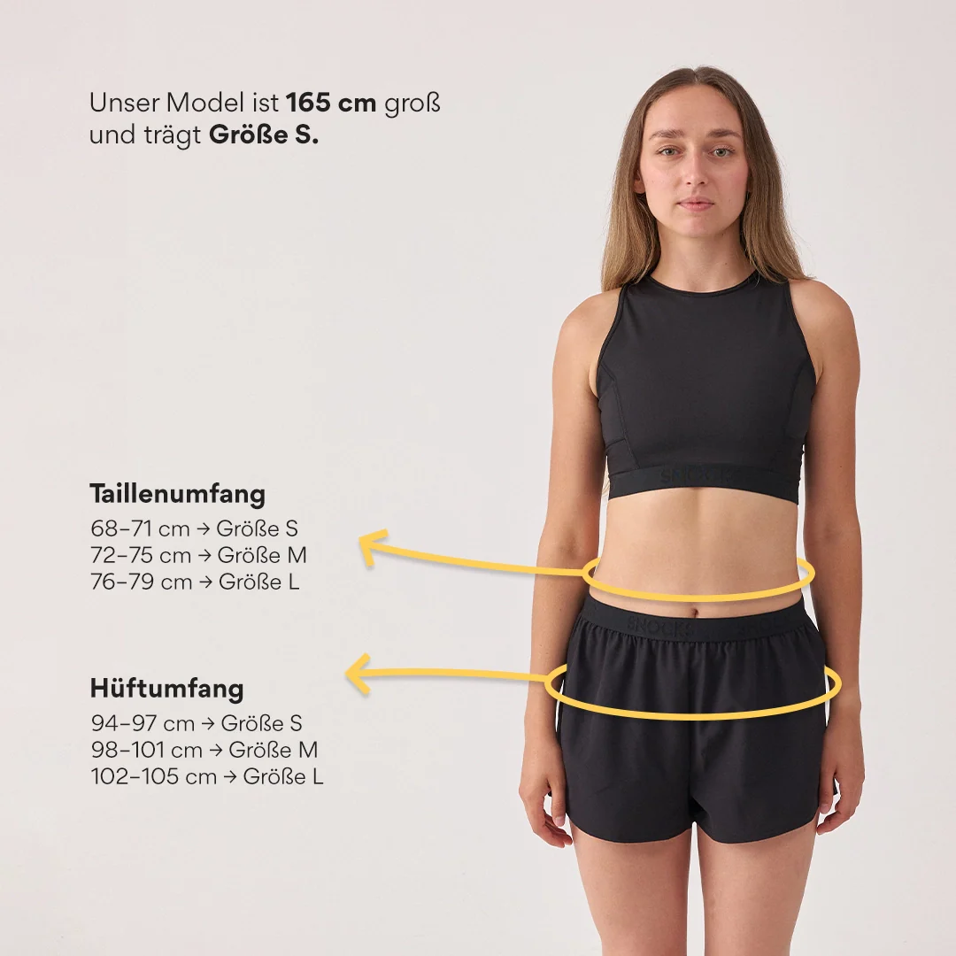 Kurze Laufshorts Damen | Schwarz - Image 10
