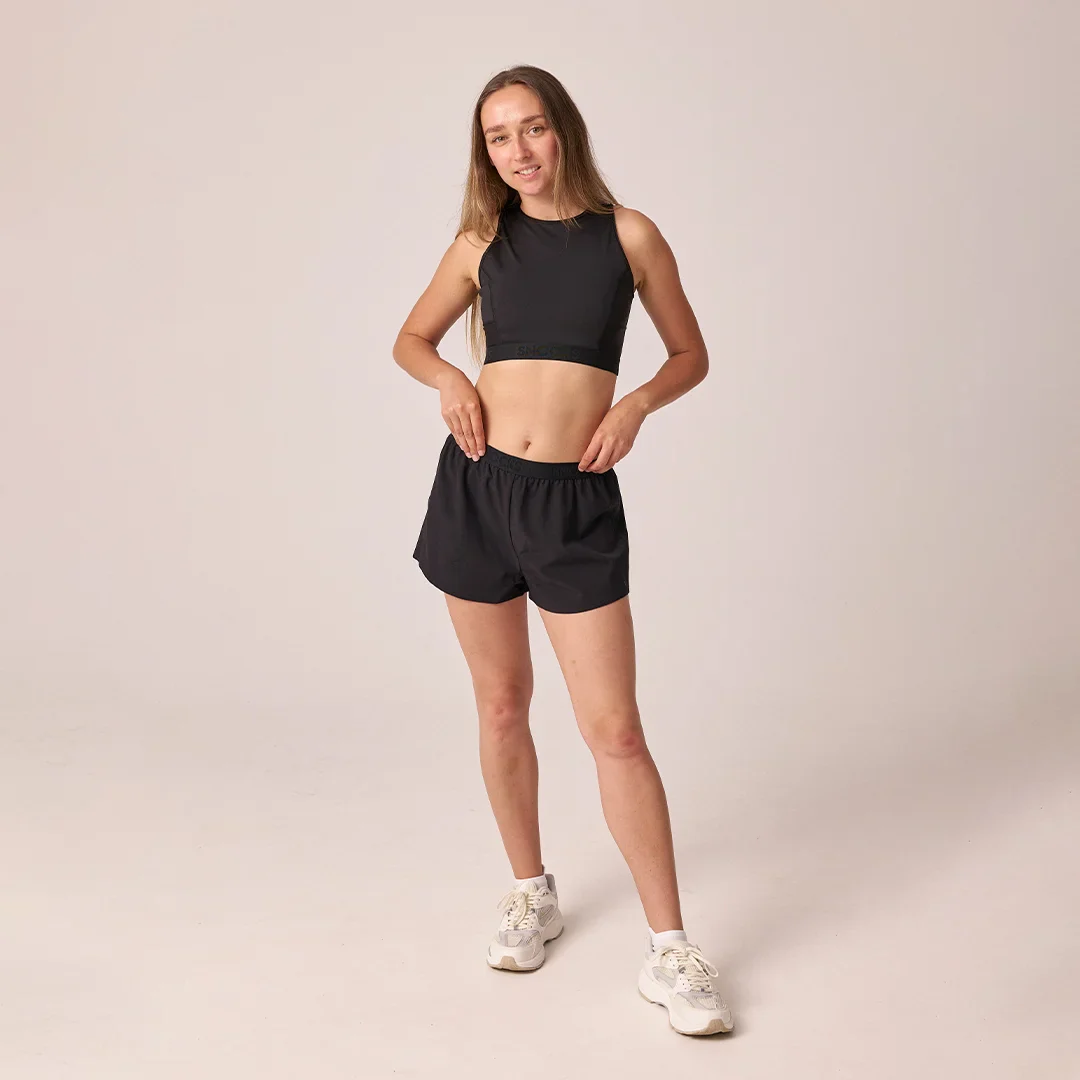 Kurze Laufshorts Damen | Schwarz - Image 2