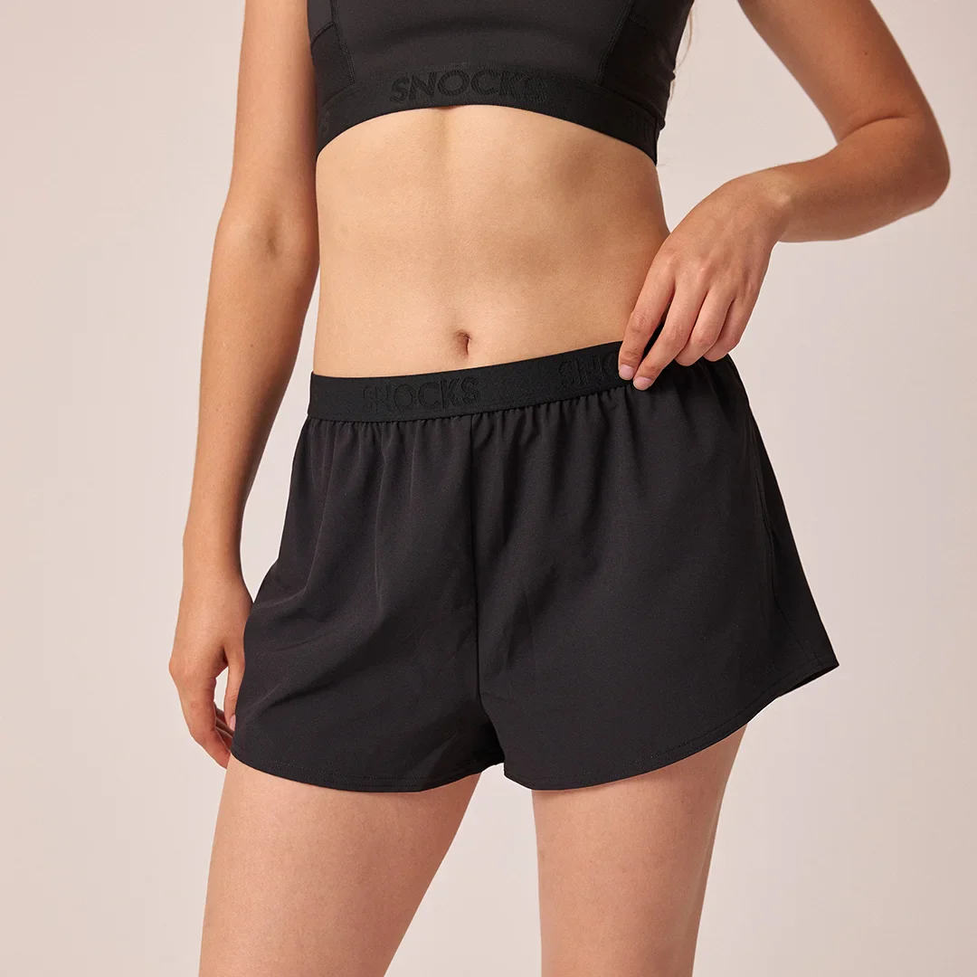 Kurze Laufshorts Damen | Schwarz - Image 5