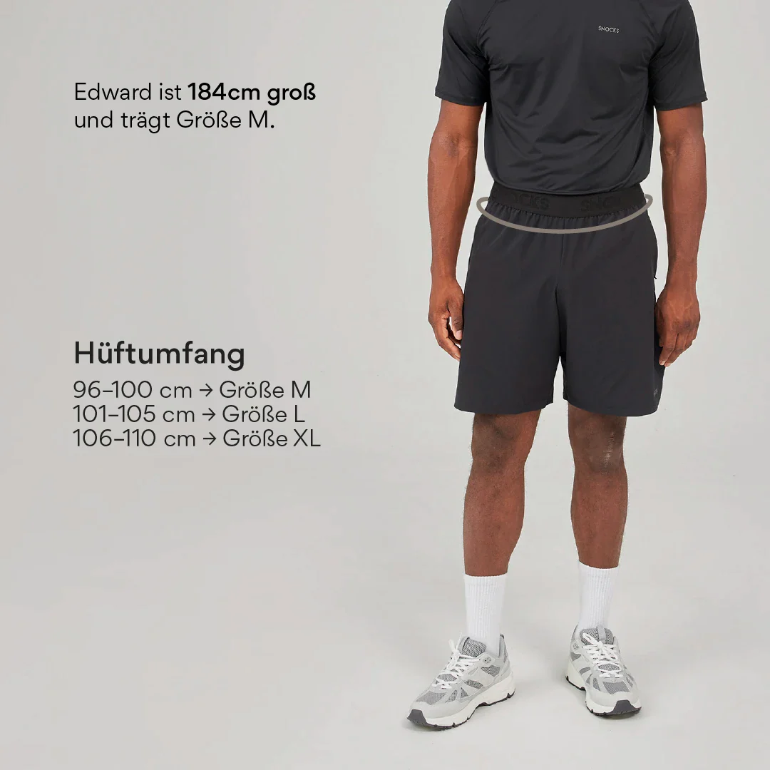 Kurze Sporthose mit Logo Herren | Schwarz - Image 9
