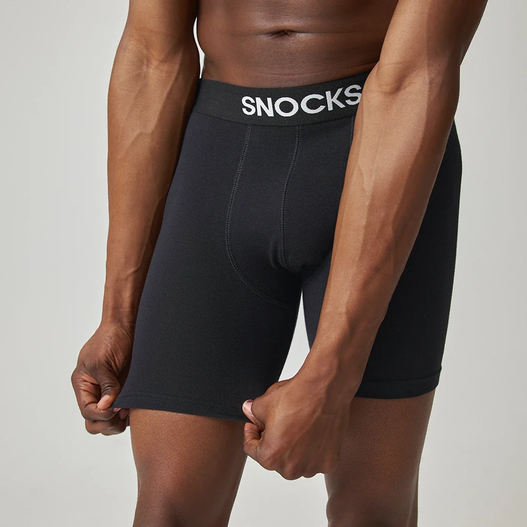 Lange Premium Boxershorts | Schwarz - Image 6