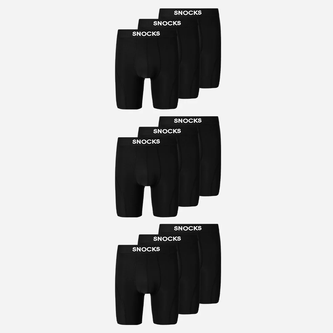 Lange Sport Boxershorts | Schwarz - Image 10