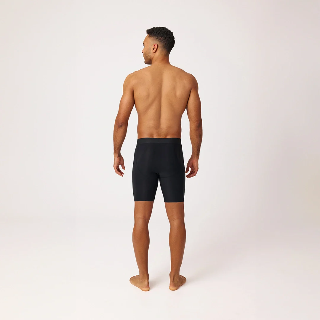 Lange Sport Boxershorts | Schwarz - Image 3