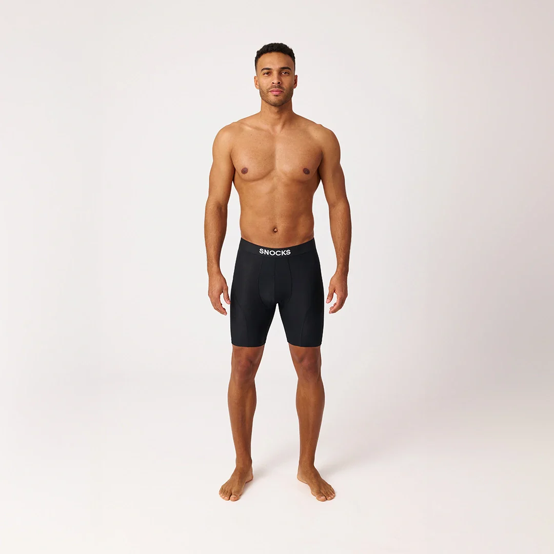 Lange Sport Boxershorts | Schwarz - Image 6