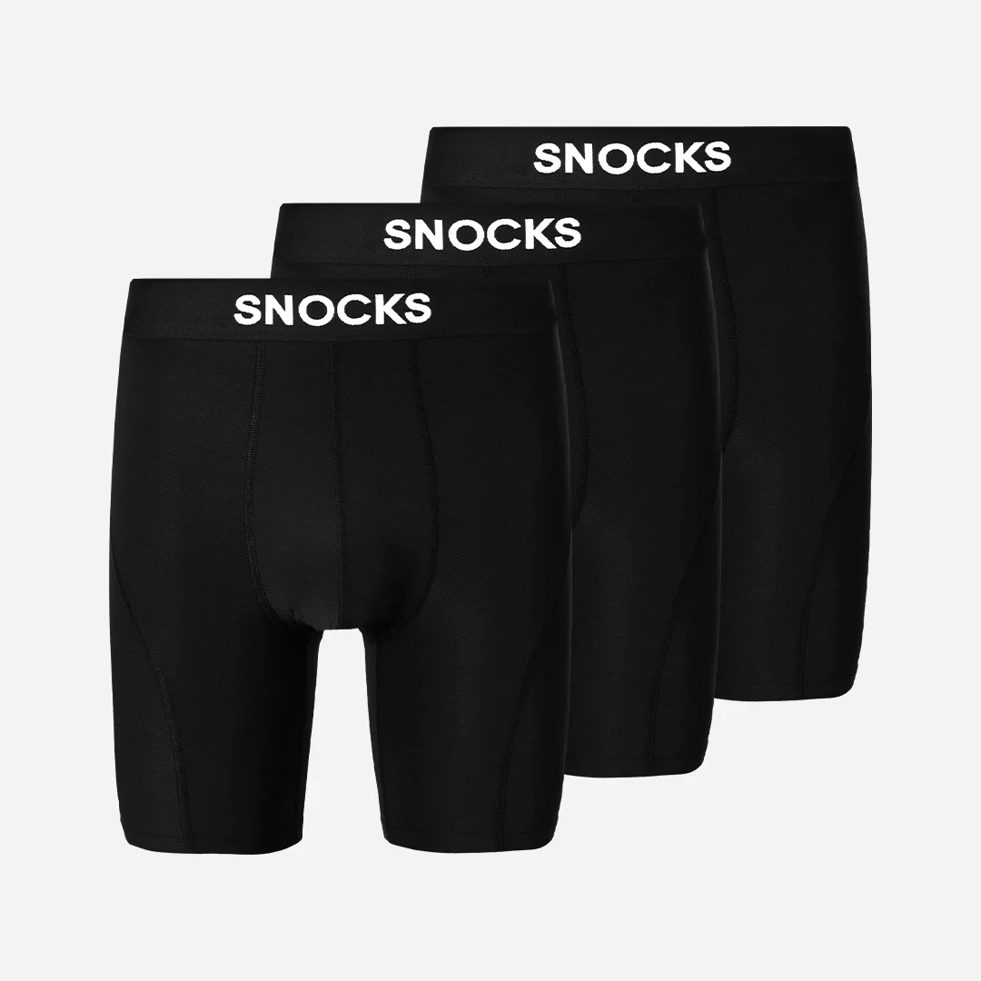Lange Sport Boxershorts | Schwarz - Image 8