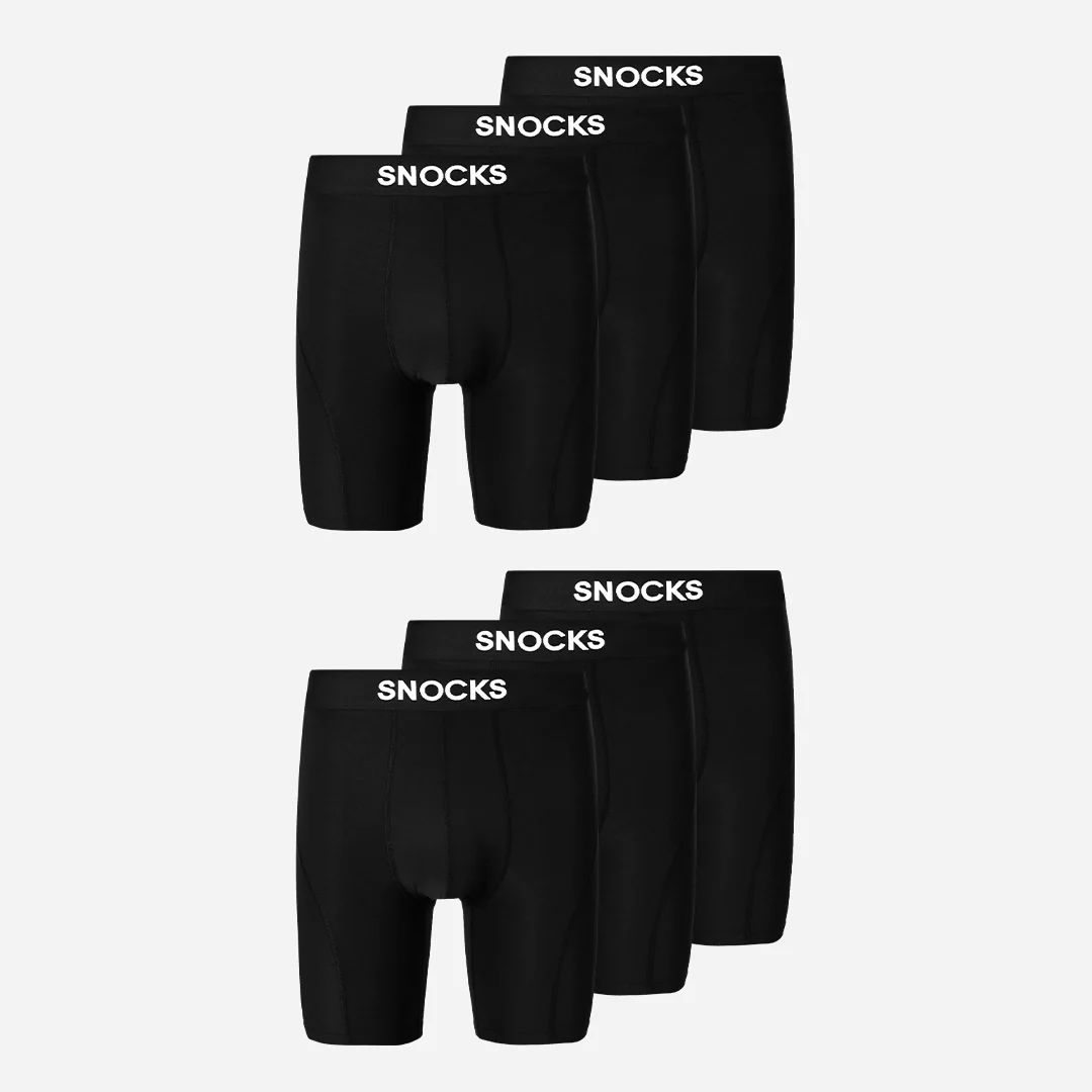 Lange Sport Boxershorts | Schwarz - Image 9