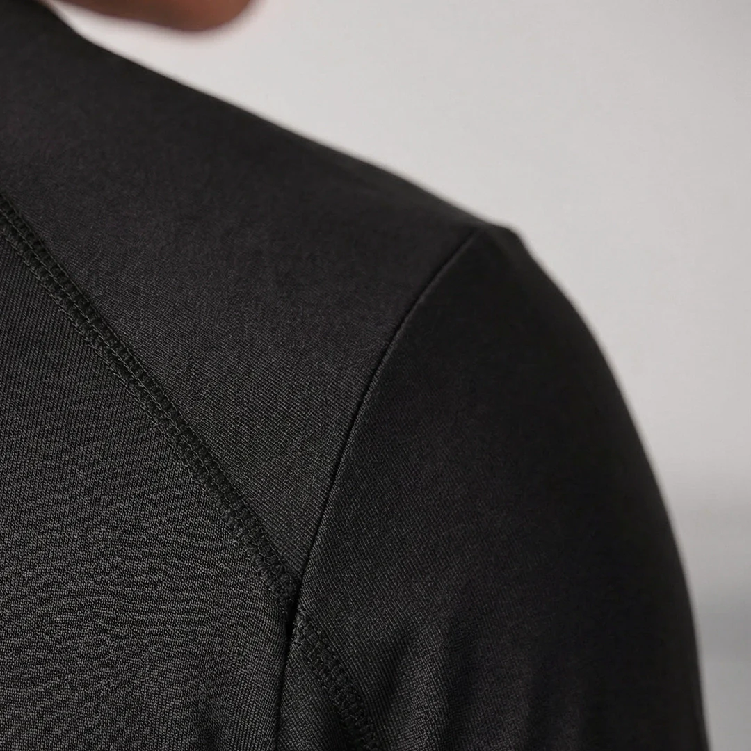 Laufshirt langarm Herren | Schwarz - Image 3