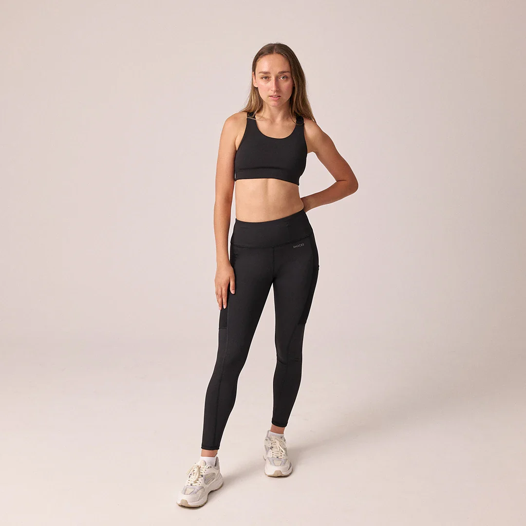 Leggings mit Tasche | Schwarz - Image 3