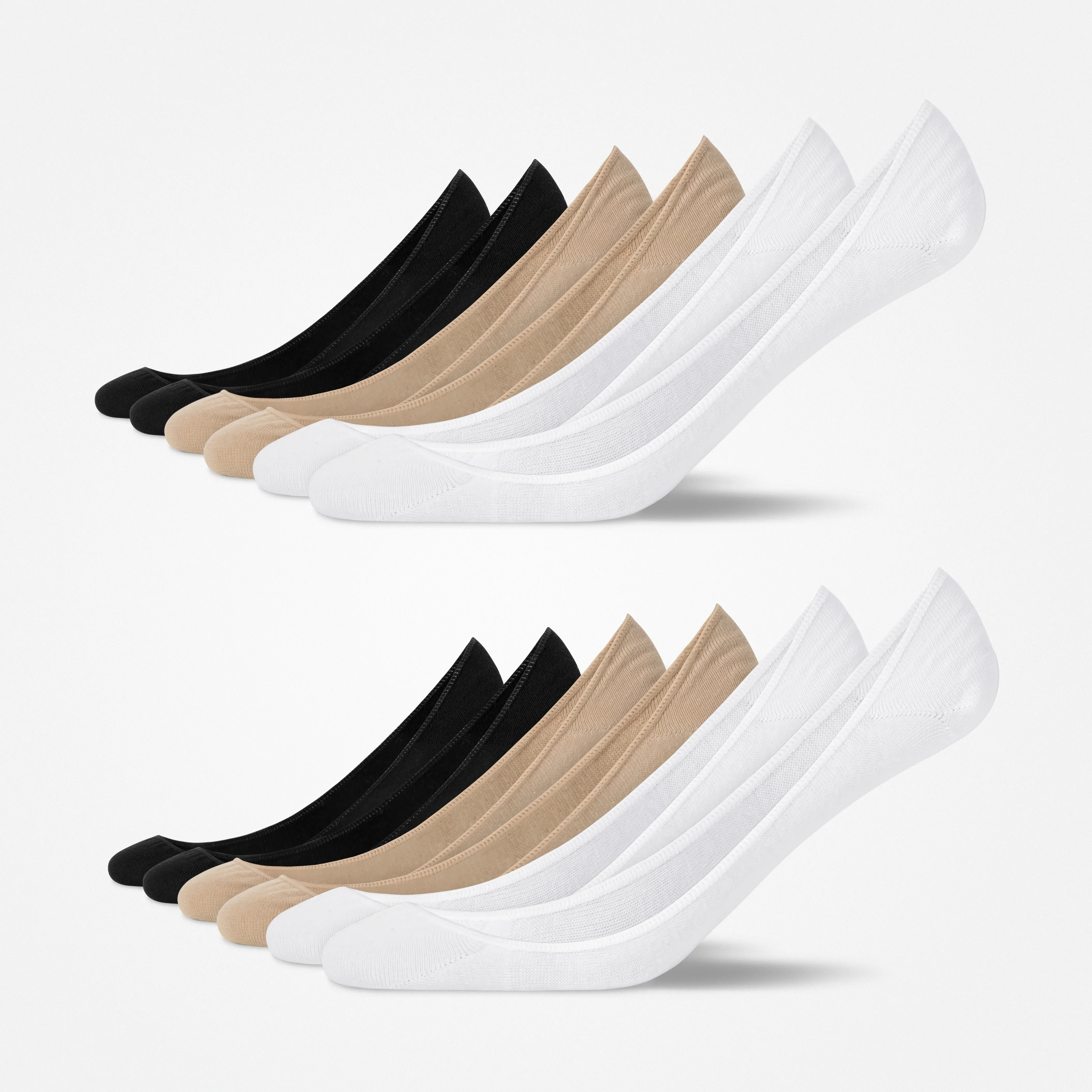 Loafer Socken | Mix (Schwarz/Weiß/Beige) - Image 10